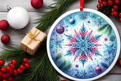 Round Christmass Ornament PNG Product Image 2