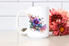 Watercolor Luxury Flower Splash Clipart Product Image 2