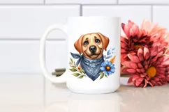 Watercolor Labrador Goofy Smile Clipart Product Image 2