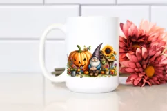 Colorful Gnome House with Pumpkin and Sunflower Product Image 2