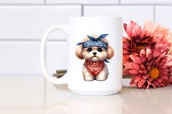 Bichpoo Watercolor Clipart | Sublimation Product Image 2