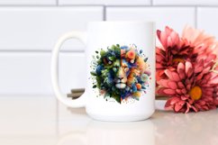 Vibrant Abstract Lion PNG Product Image 2
