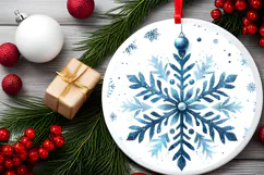 Round Christmass Ornament PNG Product Image 2