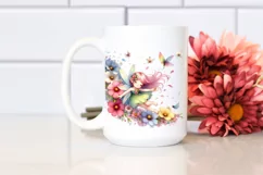 Colorful Fairy Tumbling with Flower Petals | Sublimation | Product Image 2