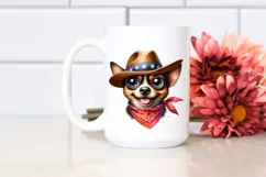 Funny Dog With Bandana Clipart Product Image 2
