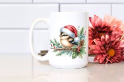 Cute Baby Bird with Santa Hat, Transparent PNG Product Image 2