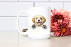 Funny Crazy Small Golden Retriever | Clipart Product Image 2
