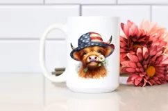 Sublimation Clipart Title: Highland Cow Portrait Product Image 2