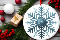 Round Christmass Ornament PNG Product Image 2