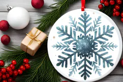 Round Christmass Ornament PNG Product Image 2