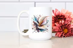 Pastel Shiny Calla Lily Made of Material PNG Product Image 2