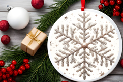 Round Christmass Ornament PNG Product Image 2