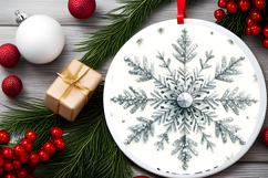 Round Christmass Ornament PNG Product Image 2