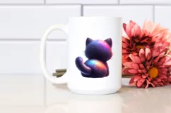 a Vibrant Baby Black Cat inspired by PNG Product Image 2