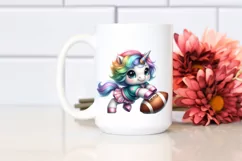 Pastel Baby Unicorn Football Product Image 2