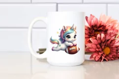 Pastel Baby Unicorn Football Product Image 2