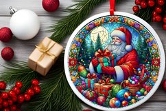 Round Christmas Ornament Sublimation|Clipart Product Image 2