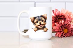 Funny Crazy Small Yorkshire Terrier | Clipart Product Image 2