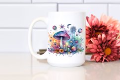 Magical Mushroom Watercolor Clipart Product Image 2