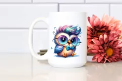 Excited Funny Baby Owl, High-Res PNG Product Image 2