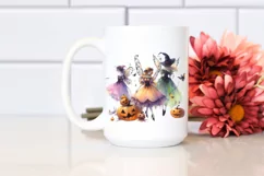 Fairy Halloween in Watercolor Clipart Product Image 2