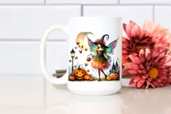 Fairy Halloween in Watercolor Clipart Product Image 2