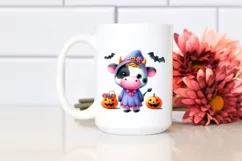 Baby Cow Halloween Scene | Sublimation | Clipart Product Image 2