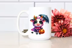 Baby Cow Halloween Scene | Sublimation | Clipart Product Image 2