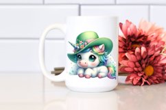 Baby Unicorn Green Hat | Clipart Product Image 2