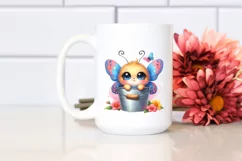 Colorful Butterfly in Bucket | Clipart Product Image 2