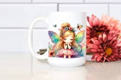 Colorful Watercolor Fairy Clipart Product Image 2