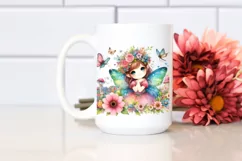 Colorful Watercolor Fairy Clipart Product Image 2