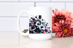 Abstract Bottle Anemone Clipart Product Image 2