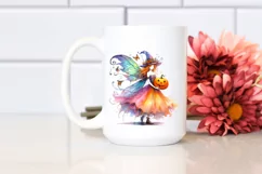 Vibrant Halloween Fairy Clipart Product Image 2