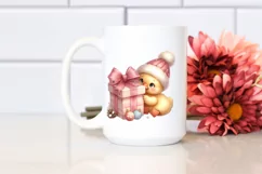 Cute Baby Duck Christmas PNG Product Image 2