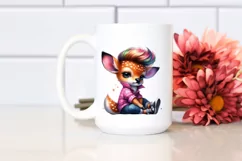 Cute Baby Deer Sitting PNG Product Image 2
