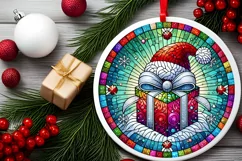 Round Christmas Ornament Sublimation|Clipart Product Image 1