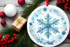 Round Christmass Ornament PNG Product Image 2