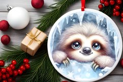 Round Christmas Ornament Sublimation|Clipart Product Image 2