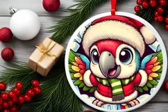 Round Christmas Ornament Sublimation|Clipart Product Image 1
