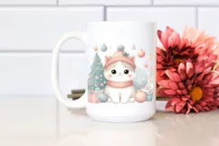 Christmas Cat Pastels, Transparent PNG Product Image 2