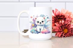 Colorful Polar Bear Baby | Watercolor | Stars Product Image 2