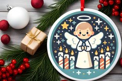 Round Christmas Ornament Sublimation|Clipart Product Image 1