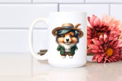 Funny Hat Shetland Sheepdog | Clipart Product Image 2