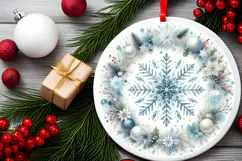 Round Christmass Ornament PNG Product Image 2