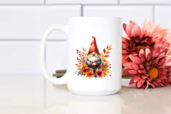 Washed Vibrant Autumn Gnome PNG Product Image 2