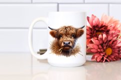 Highland Cow Portrait | Clipart Product Image 2
