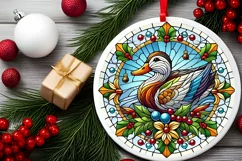 Round Christmas Ornament Sublimation|Clipart Product Image 1
