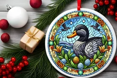 Round Christmas Ornament Sublimation|Clipart Product Image 1