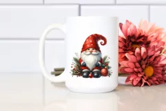 Washed Vibrant Christmas Gnome, High Resolution PNG Product Image 2